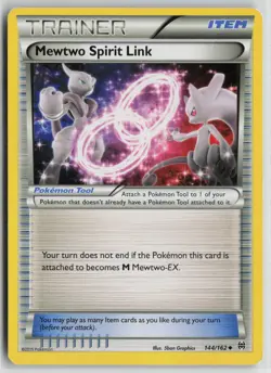 Pokemon Mewtwo Spirit Link 144/162 XY - BREAKthrough MP card Normal - Image 1