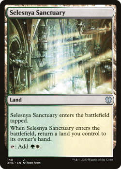 SELESNYA SANCTUARY x4 mtg NM-M Zendikar Rising Commander 4 Unc - Image 1