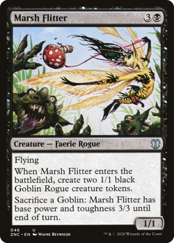 MARSH FLITTER x4 mtg NM-M Zendikar Rising Commander 4 Unc - Image 1