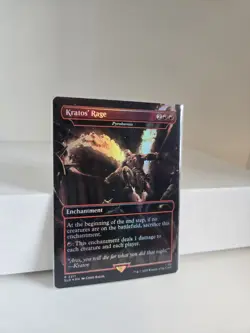 MTG Kratos' Rage (Pyrohemia) Foil #2211 Secret Lair Drop God Of War Borderless - Image 1