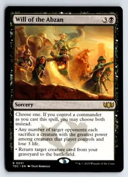 Will of the Abzan -Commander: Tarkir: Dragonstorm - Image 1