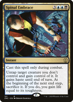 SPINAL EMBRACE x4 mtg NM-M Zendikar Rising Commander 4 Rare - Image 1