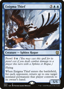ENIGMA THIEF x4 mtg NM-M Zendikar Rising Commander 4 Rare - Image 1