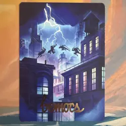 Island - MTG Art Series: Teenage Mutant Ninja Turtles 37/54 Gold Stamp - Image 2