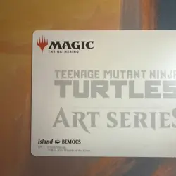 Island - MTG Art Series: Teenage Mutant Ninja Turtles 37/54 Gold Stamp - Image 5