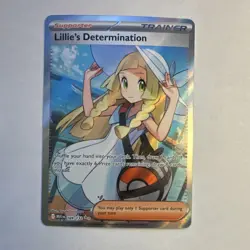 Pokemon Lillie's Determination Full Art Ultra Rare Holo Trainer Card 169/132 - Image 1
