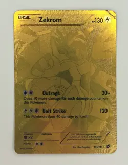Zekrom (115 Full Art Secret Rare) 115/113 Legendary Treasures Holo Pokemon Card - Image 1