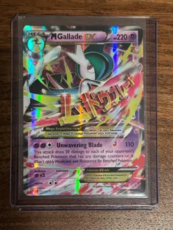 Pokemon Mega M Gallade EX 35/108 Ultra Rare Roaring Skies Near Mint - Image 1
