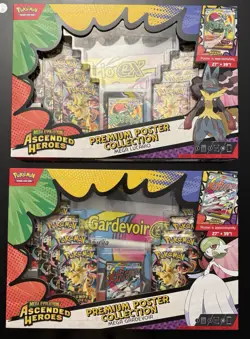 LOT OF 2 Pokemon Ascended Heroes Premium Poster Collection Gardevoir & Lucario - Image 1