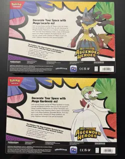 LOT OF 2 Pokemon Ascended Heroes Premium Poster Collection Gardevoir & Lucario - Image 2