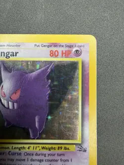 Pokemon Fossil Gengar 5/62 Holo Rare Unlimited English 1999 LP/MP - Image 3