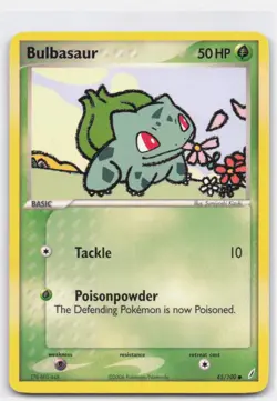 BULBASAUR 45/100 COMMON CRYSTAL GUARDIANS POKEMON LIGHTLY PLAYED - Image 2