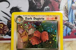 Dark Dugtrio 6/82 Holo Rare 1st Edition Team Rocket Swirl NM Pokemon - Image 2