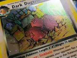 Dark Dugtrio 6/82 Holo Rare 1st Edition Team Rocket Swirl NM Pokemon - Image 4