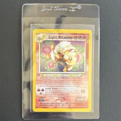 Pokemon TCG Light Arcanine 1st Edition Holo Rare Neo Destiny 12/105 100 HP - Image 1