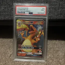 2020 POKEMON BATTLE ACADEMY #60 CHARIZARD GX PSA 9 - Image 1