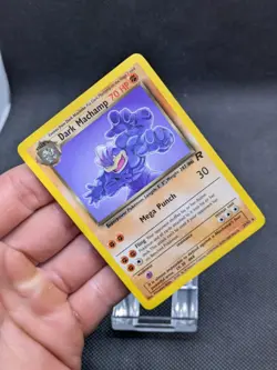 Team Rocket Dark Machamp 27/82 Non Holo Rare Pokemon Card WOTC LP-NM - Image 2