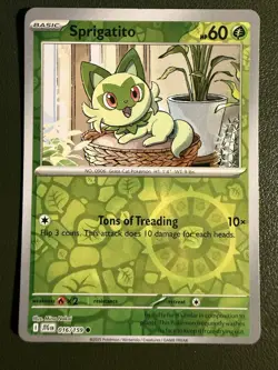 Pokemon TCG Sprigatito 16/159 SV9 Journey Together Reverse Holo NM - Image 1