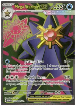 Mega Starmie Ex 102 Perfect Order Pokemon TCG English - Image 1