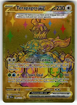 Terapagos ex - 180/131 SV: Prismatic Evolutions NM Pokemon Card TCG - Image 1