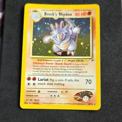 Pokemon Brock's Rhydon 2/132 Rare Holo Gym Challenge Wizards NM - Image 1