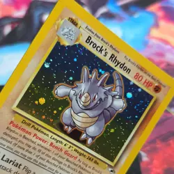 Pokemon Brock's Rhydon 2/132 Rare Holo Gym Challenge Wizards NM - Image 4