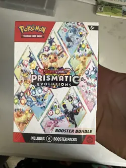 NEW, SEALED Pokemon TCG Scarlet & Violet Prismatic Evolution Booster Bundle Box - Image 1