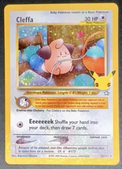 POKEMON CLEFFA HOLO 20/111 25th ANNIVERSARY CELEBRATIONS ENGLISH NEAR MINT! - Image 1
