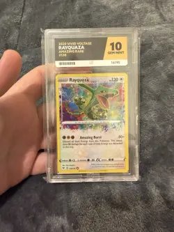 Pokemon Rayquaza #138 Ace 10 Gem Mint Amazing Rare Vivid Voltage NOT PSA 10 - Image 1