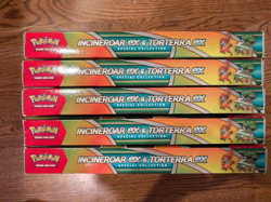Pokemon Incineroar ex and Torterra ex Special Collection Boxes (X5) - Image 2