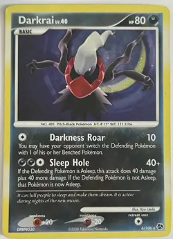 Darkrai 4/106 Diamond & Pearl Great Encounters Holo Rare Pokemon TCG 2008 LP - Image 1