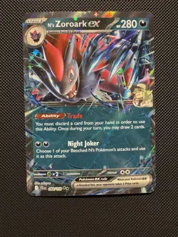 Pokemon TCG N’s Zoroark ex 98/159 Sv09: Journey Together Double Rare Near Mint - Image 1