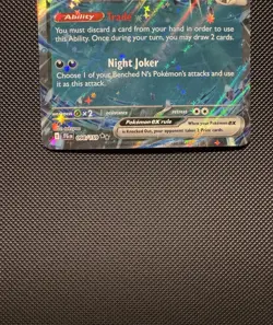 Pokemon TCG N’s Zoroark ex 98/159 Sv09: Journey Together Double Rare Near Mint - Image 4