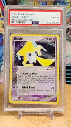 2004 POKEMON EX HIDDEN LEGENDS #8 JIRACHI-HOLO PSA 6 - Image 1