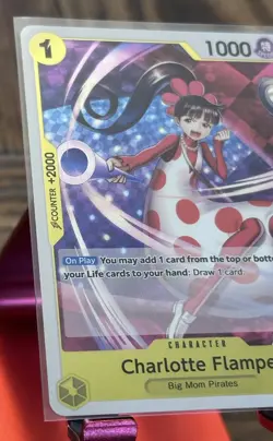 One Piece TCG Memorial Collection Rare Foil Charlotte Flampe EB01-056 - Image 3