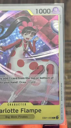 One Piece TCG Memorial Collection Rare Foil Charlotte Flampe EB01-056 - Image 4