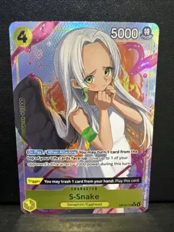 S-Snake OP13-114 R Alternate Art Carrying On His Will One Piece NM - Image 1