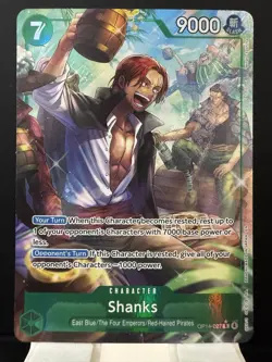 One Piece CCG Shanks OP14-027 Alt Art R The Azure Sea's Seven English - Image 1