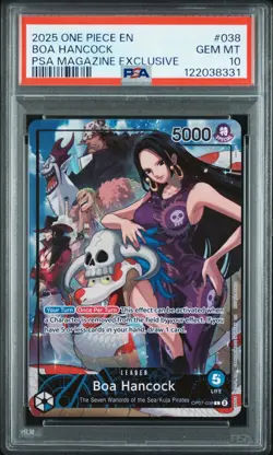 2025 One Piece English Boa Hancock PSA Magazine Exclusive #38 OP7 PSA 10 - Image 1