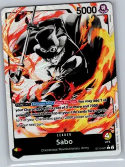 Sabo (Alt Art) ST13-001 English Ultra The Three Brothers - One Piece - NM - Image 1