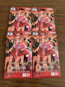 ONE PIECE Heroines EB-03 Sleeved Booster Pack Lot of 4 English - Image 1