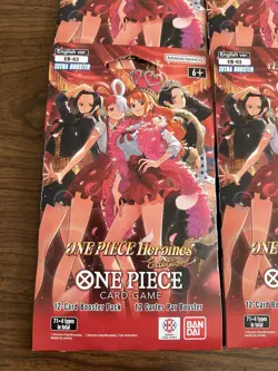 ONE PIECE Heroines EB-03 Sleeved Booster Pack Lot of 4 English - Image 2