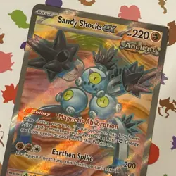 Pokemon TCG Sandy Shocks EX 228/182 Sv04: Paradox Rift Holo Card - Image 3