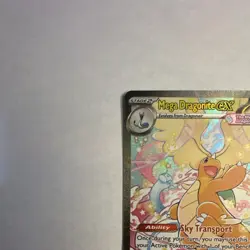Pokemon Mega Dragonite EX Full Art Holo Stage 2 Card 290/217 TCG - Image 2