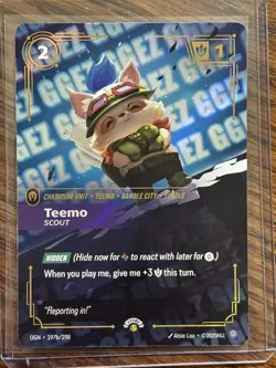 Teemo - Scout (GG EZ) - Riftbound Organized Play Promotional Cards (OPP) - Image 1