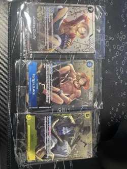 Bandai One Piece CCG Promo Card Lot Monkey D. Luffy, Portgas D. Ace, Sabo - Image 1