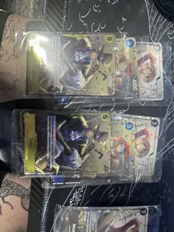 Bandai One Piece CCG Promo Card Lot Monkey D. Luffy, Portgas D. Ace, Sabo - Image 3