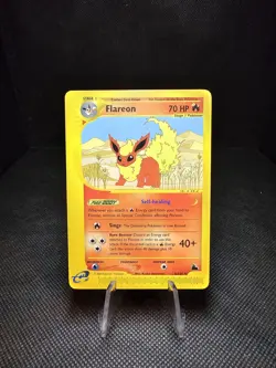 FLAREON 8/144 Skyridge NON-HOLO rare E-Series / E-Reader Pokemon TCG card LP+ - Image 1