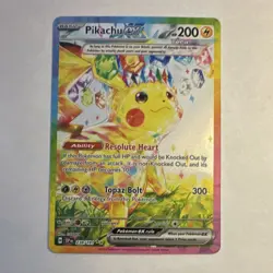 Pokemon Pikachu ex Special Illustration Rare Holo Card 238/191 Sv08 - Image 1