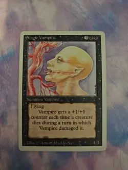 MTG Sengir Vampire Revised llus. Anson Maddocks Plus 1 Free Bonus Card! - Image 1